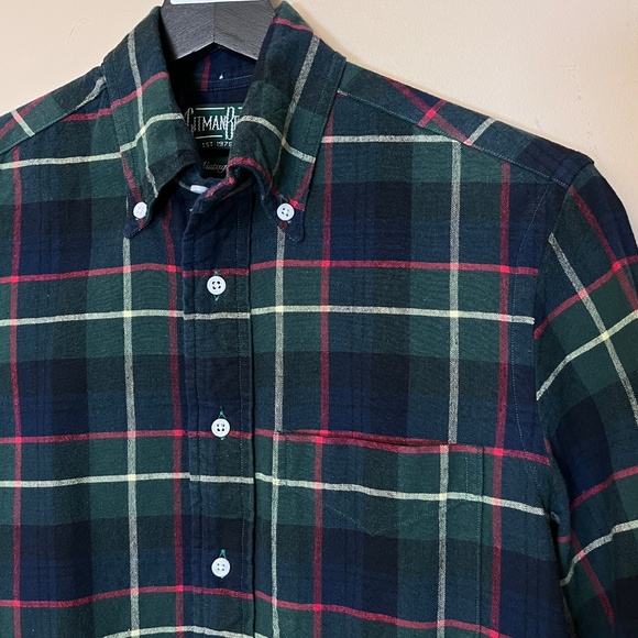 Gitman Bros Vintage Button Down Long Sleeve Shirt - Men's Size S - Green - Picture 2 of 10